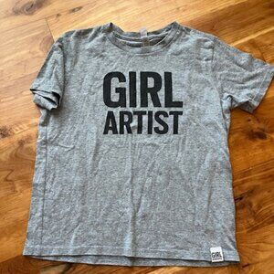 Girl Artist vintage-soft T-shirt